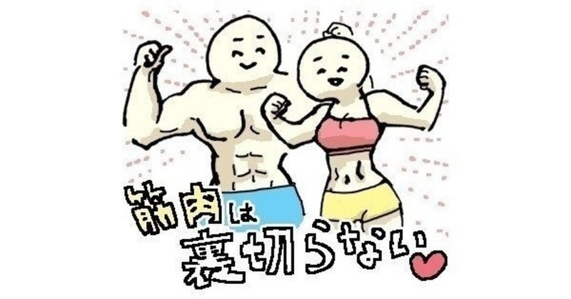 筋肉は100%嘘を付けない！！