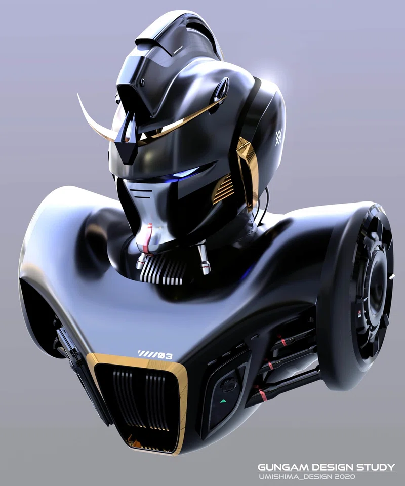 ガンダムっぽい日本車 と 高級外車っぽいガンダム 海島 Note