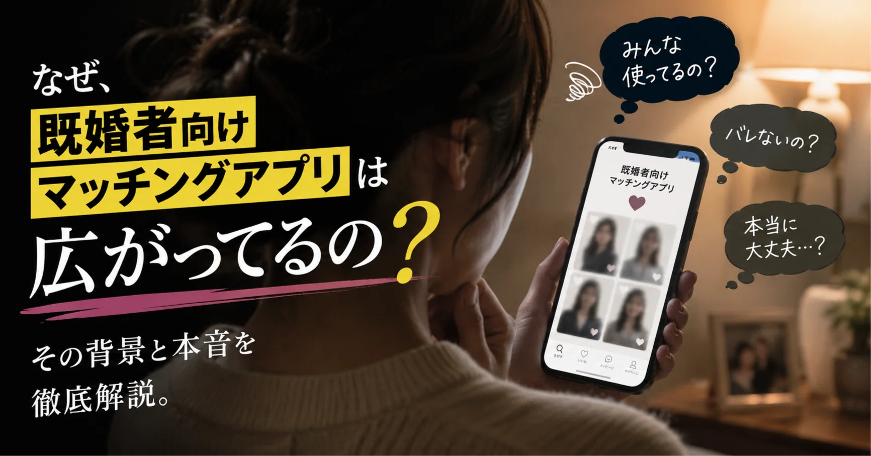 既婚者マッチングアプリ やばい