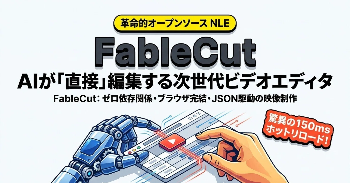 ブラウザとJSONだけでいい。AIエージェントが直接編集する次世代動画