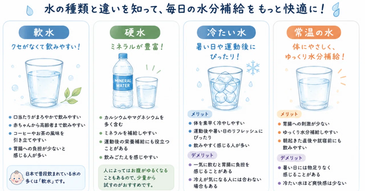 軟水 と 硬水 体 に いい の は