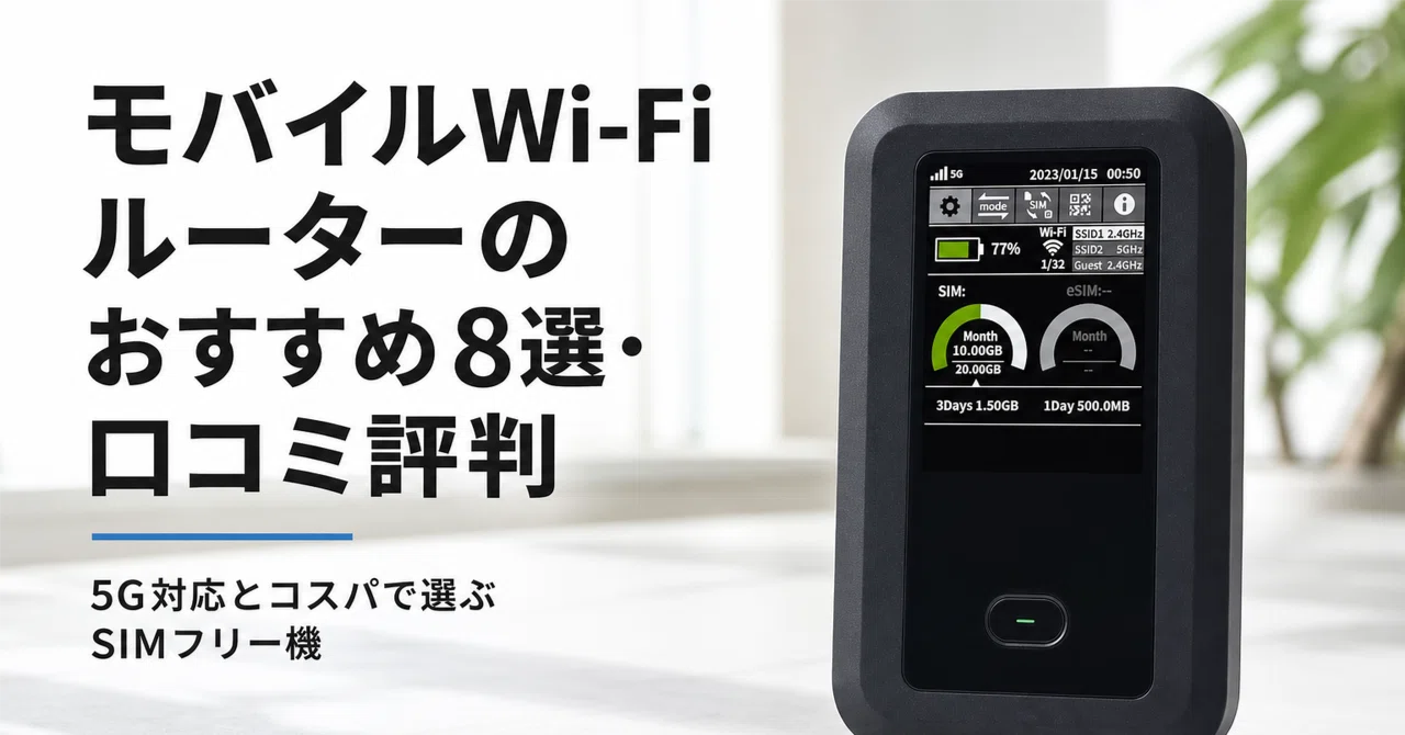 5G対応 モバイルルーター Wi-Fi 5 SIMフリー同時接続16台 5G対応 モバイル