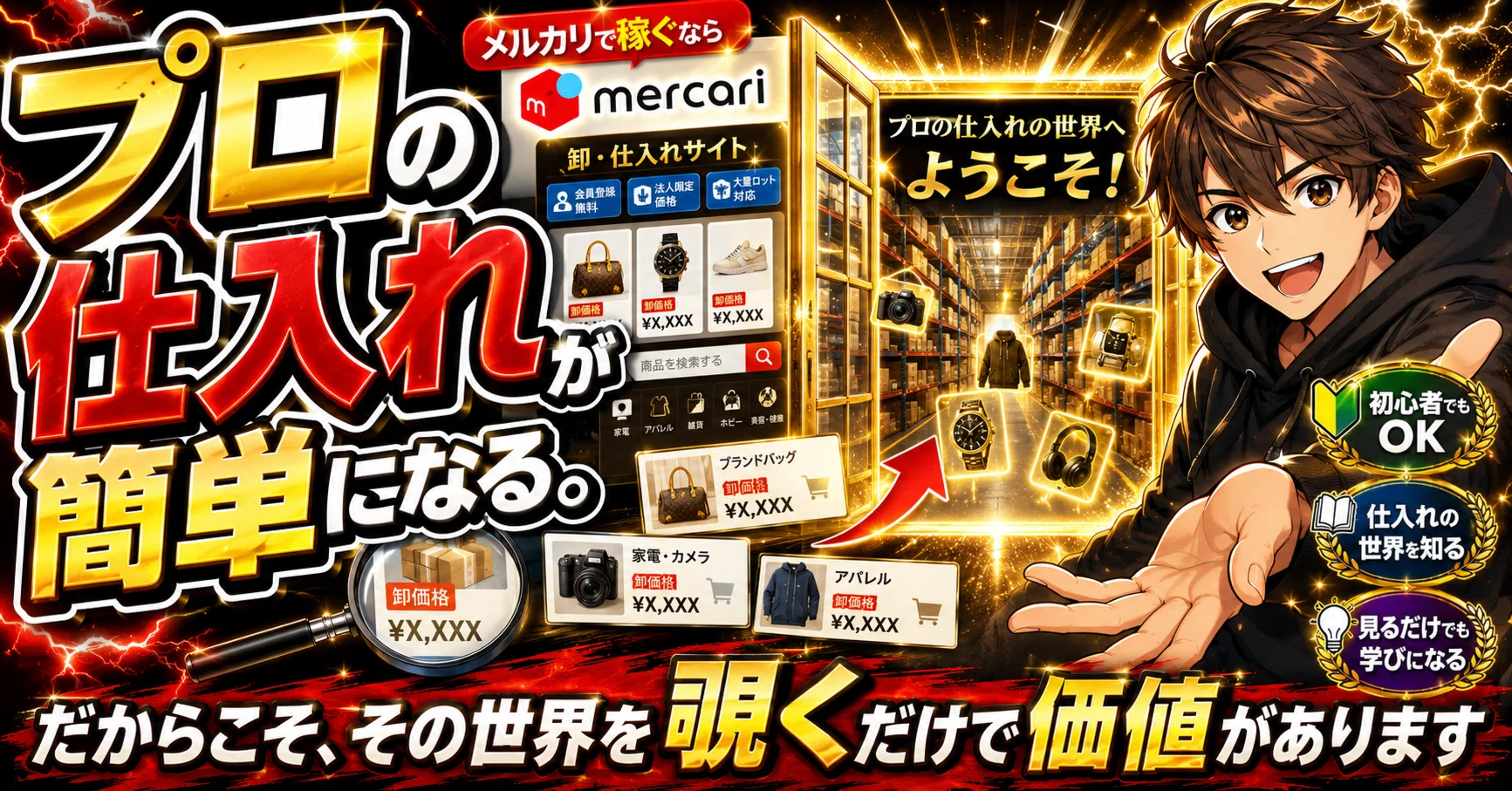 プロの仕入れが簡単になる。だからこそ、その世界を覗くだけで価値が