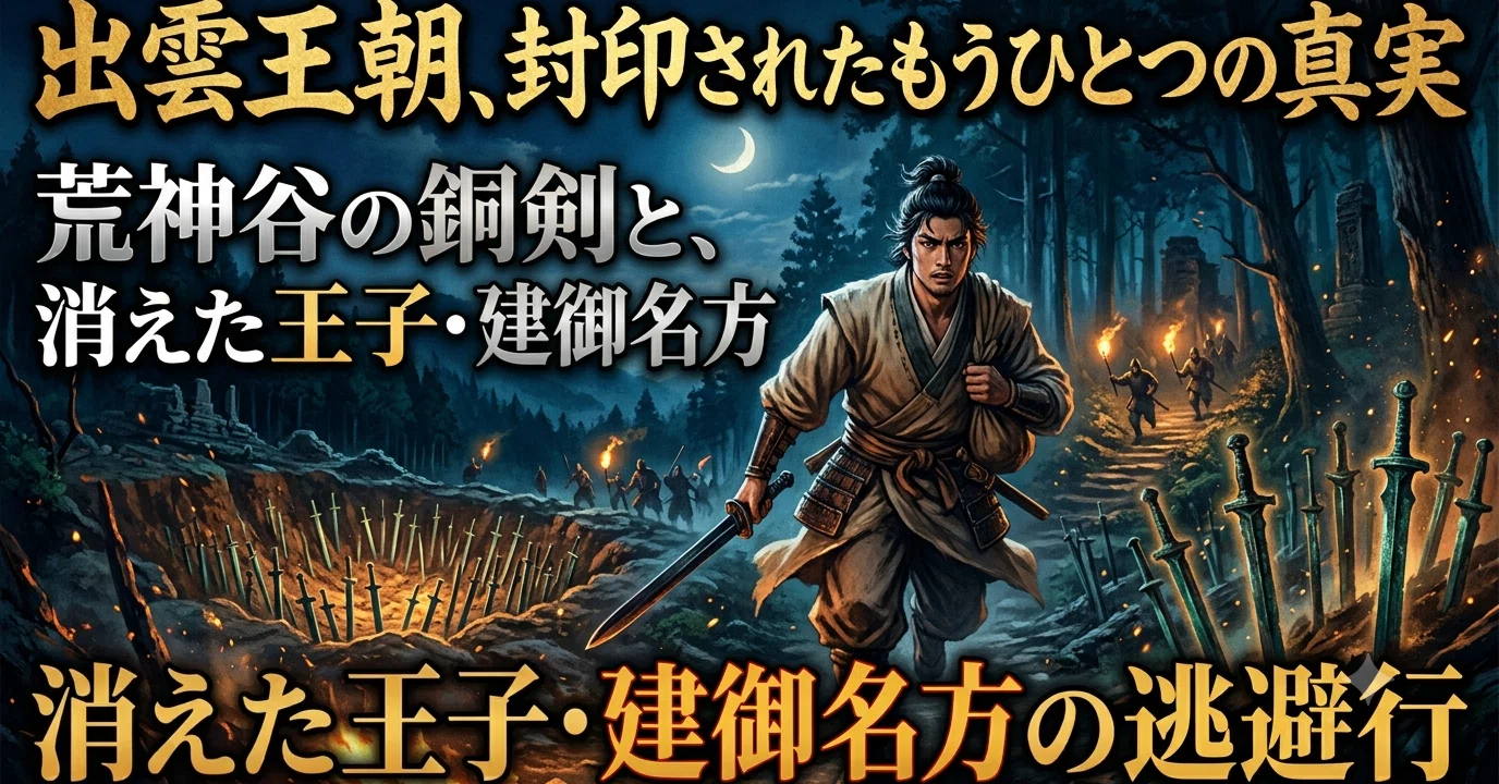 出雲王朝、封印されたもうひとつの真実荒神谷の銅剣と、消えた王子・建