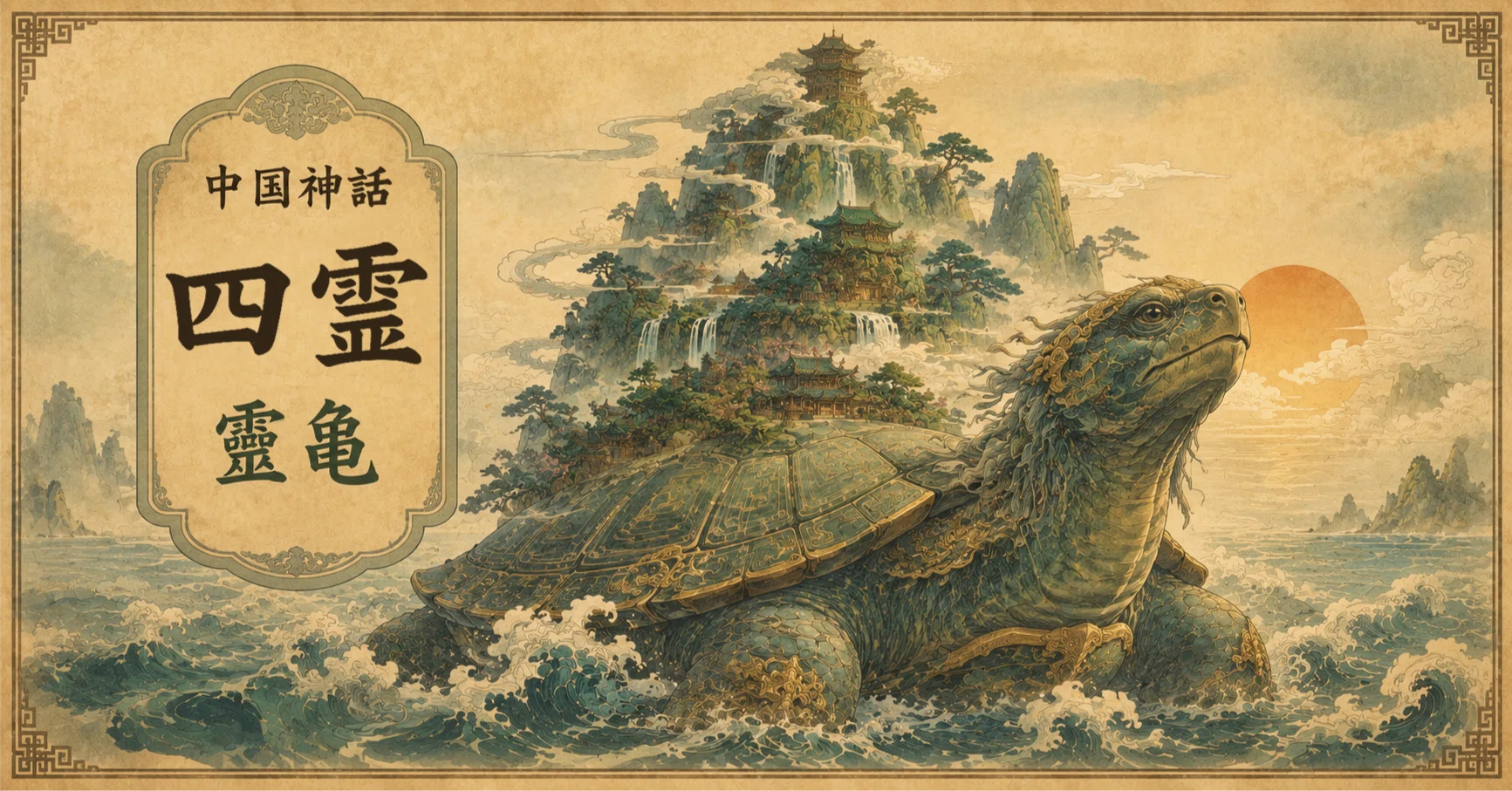中国神話】四霊③ 霊亀とは？ 世界を支える神聖なる瑞獣｜華流案内人 AKI