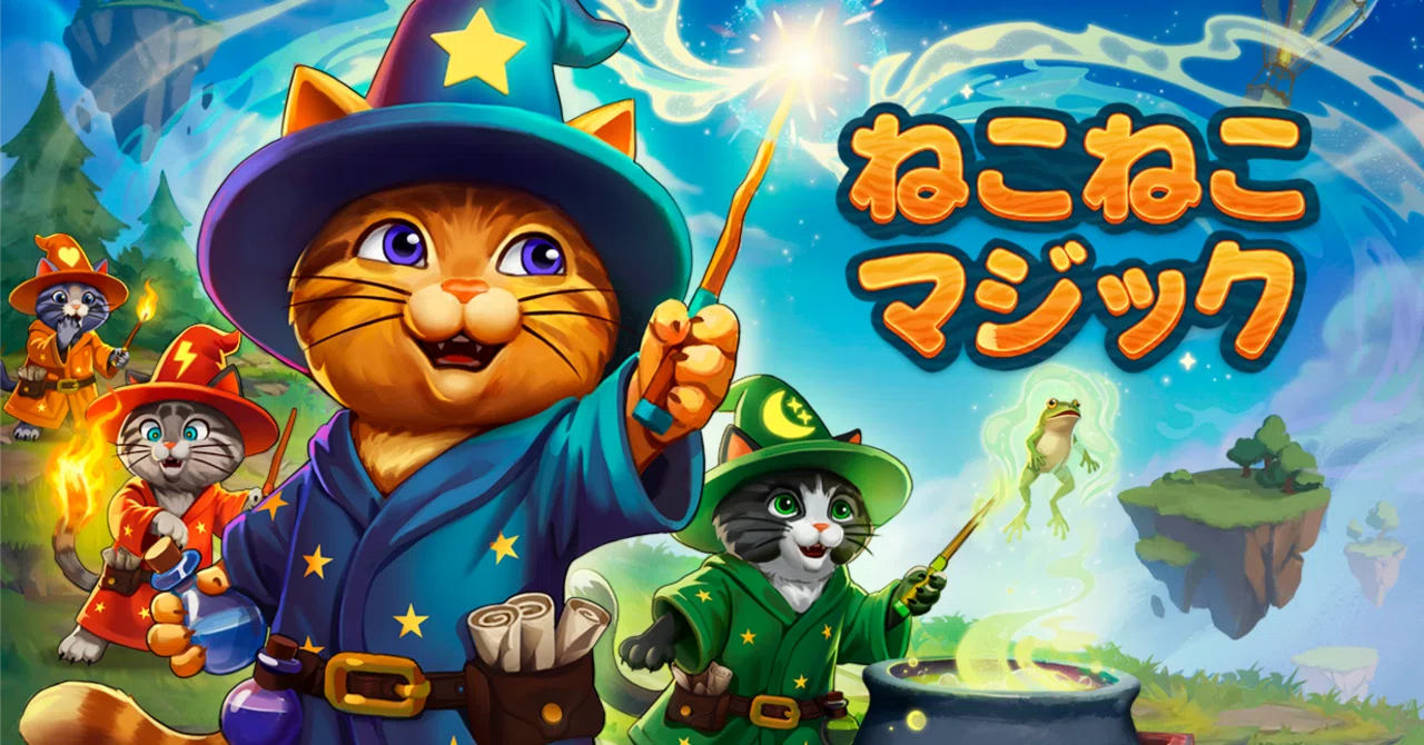 ねこねこ 声で魔法を放つ4匹協力アドベンチャー『ねこねこマジック』の配信開始