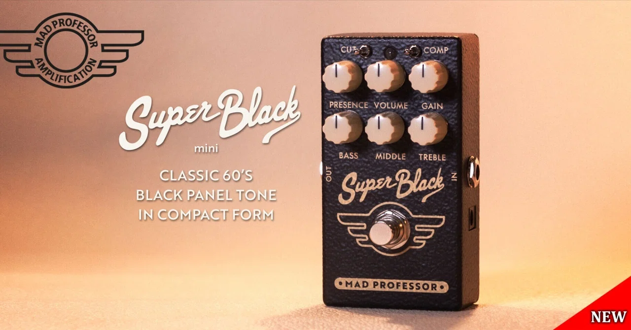 MAD PROFESSOR Super Black プリアンプ 新製品》Mad Professor Super Black mini PREAMP / OVERDRIVE