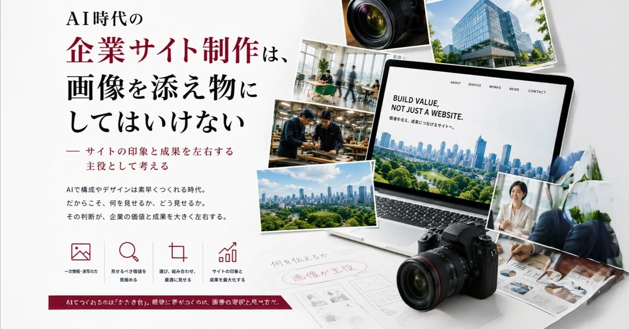AI時代の企業サイト制作は、画像を添え物にしてはいけない
