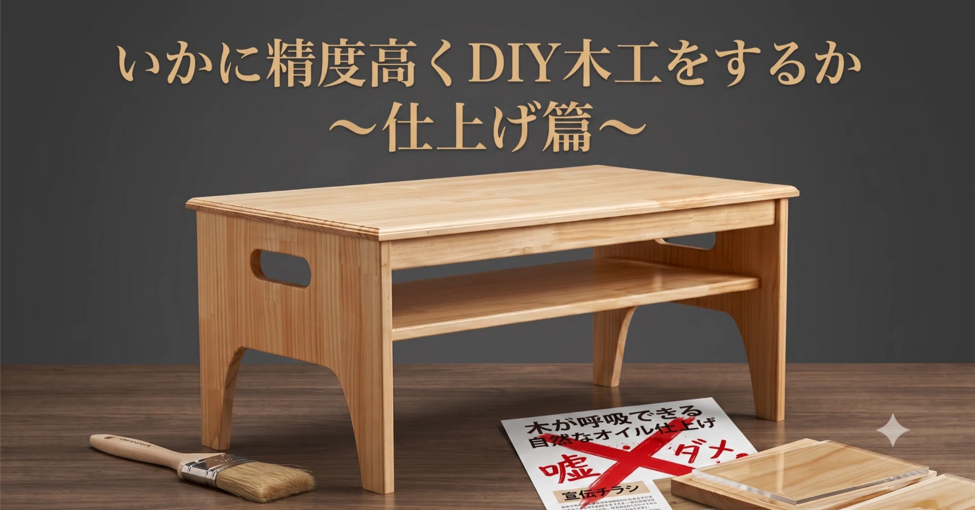 いかに精度高くDIY木工をするか 〜仕上げ篇〜｜井本貴之