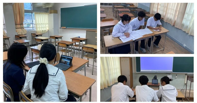 【自ら動く探究活動！海高生が和歌山大・近畿大の教授とオンライン協議を実施】海南高校海南校舎