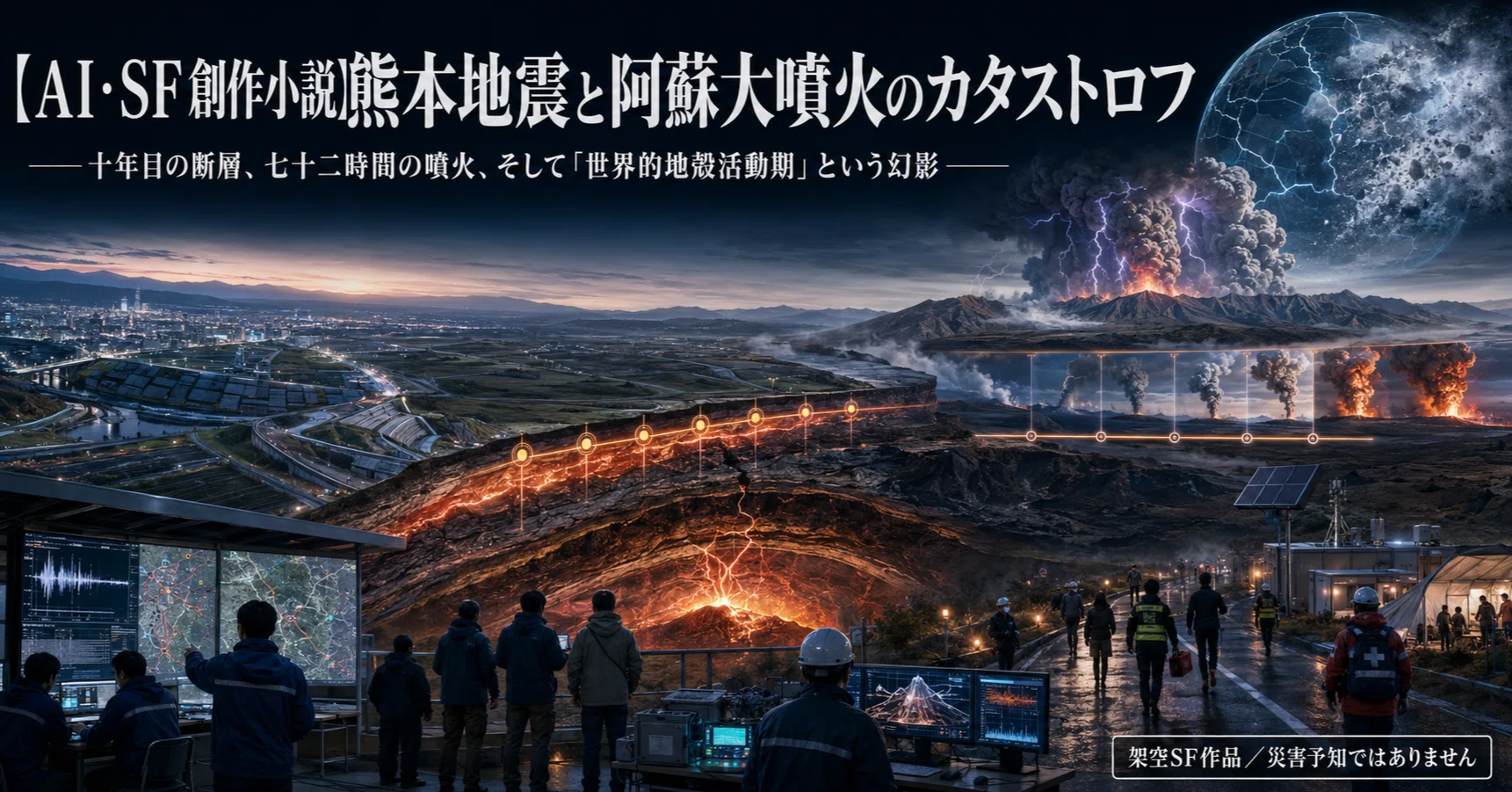 AI・SF創作小説】熊本地震と阿蘇大噴火のカタストロフ――十年目の断層