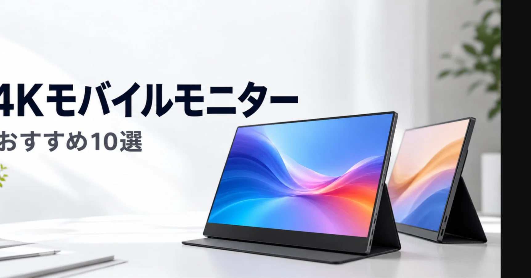 4Kモバイルモニターのおすすめ10選 用途・価格帯別に選ぶ高解像度サブ
