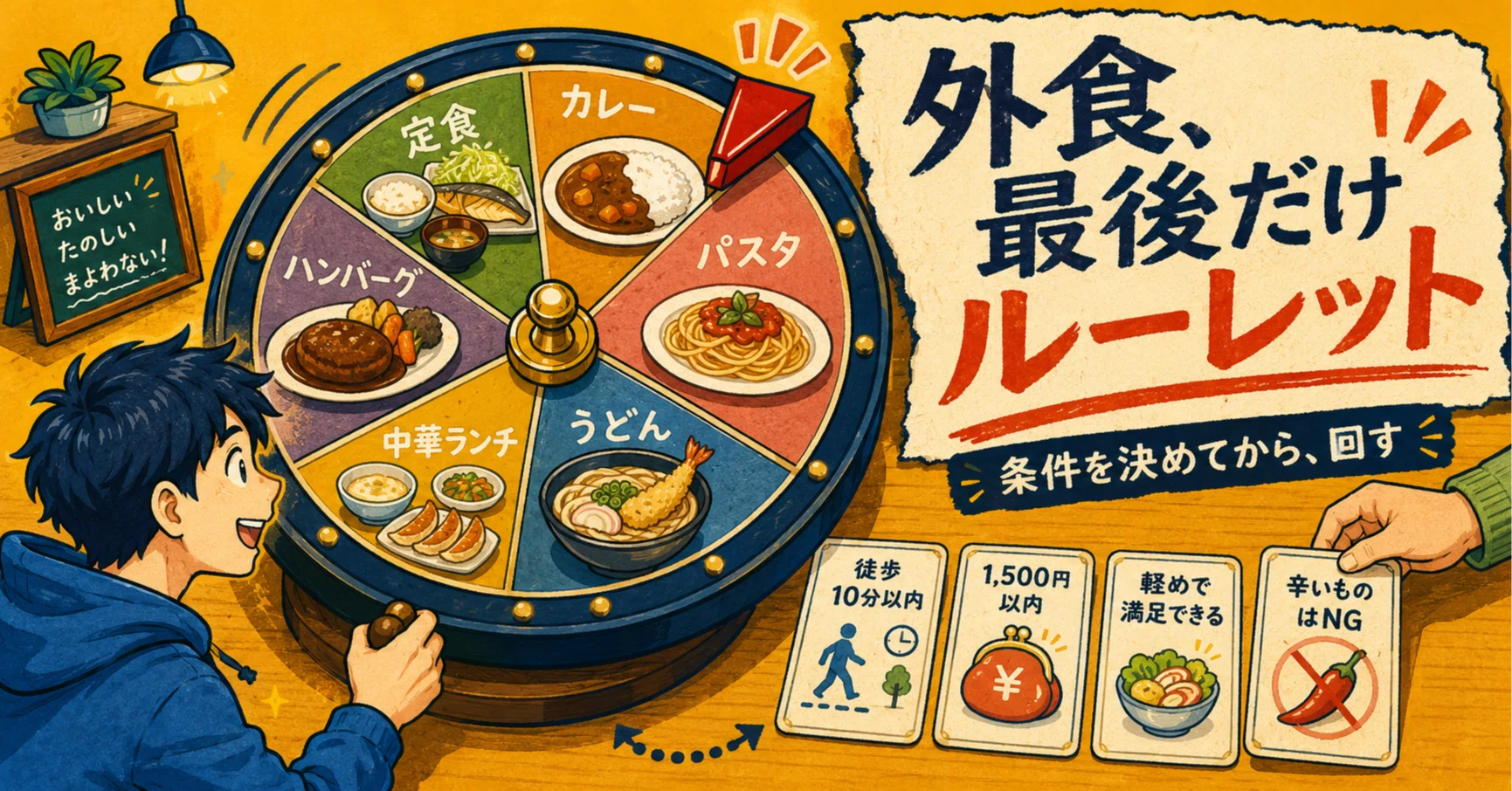 外食 決まら ない ルーレット