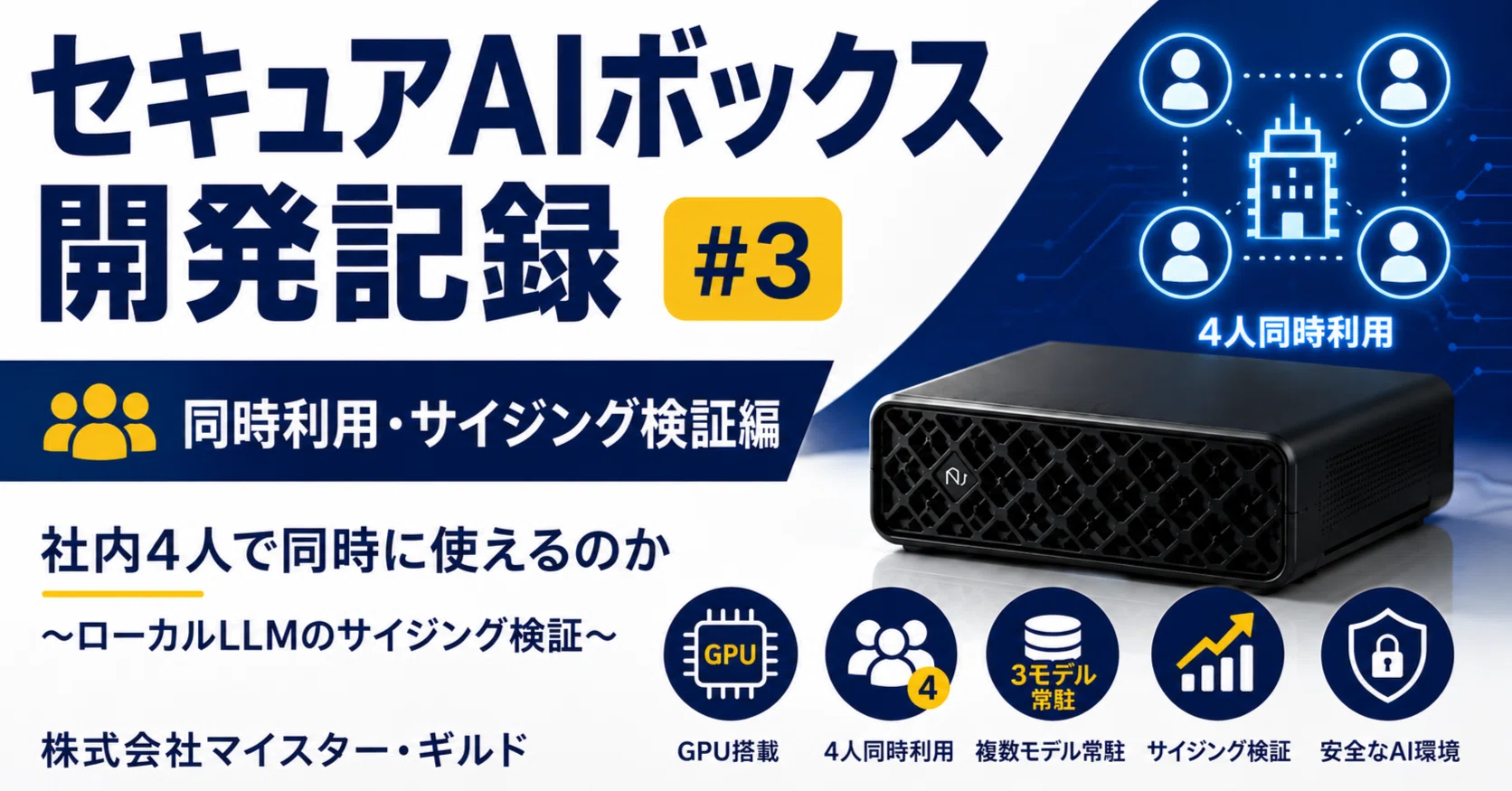 社内4人で同時に使えるのか ～ローカルLLMのサイジング検証