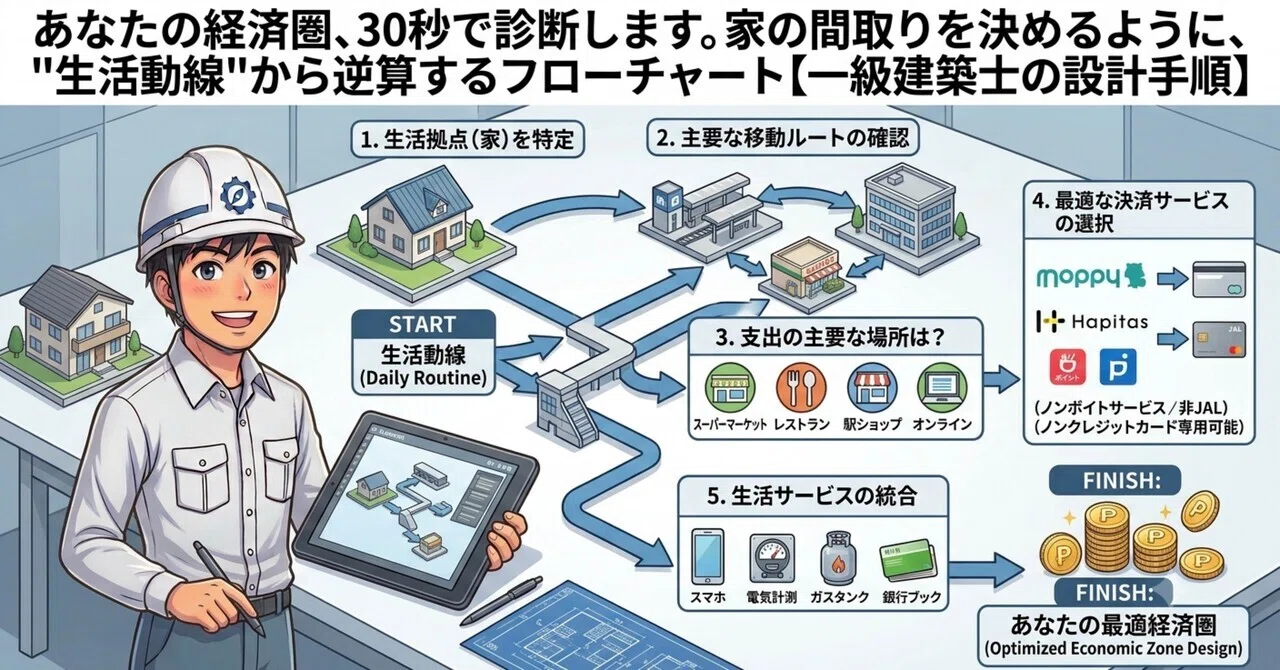あなたの経済圏、30秒で診断します。家の間取りを決めるように、