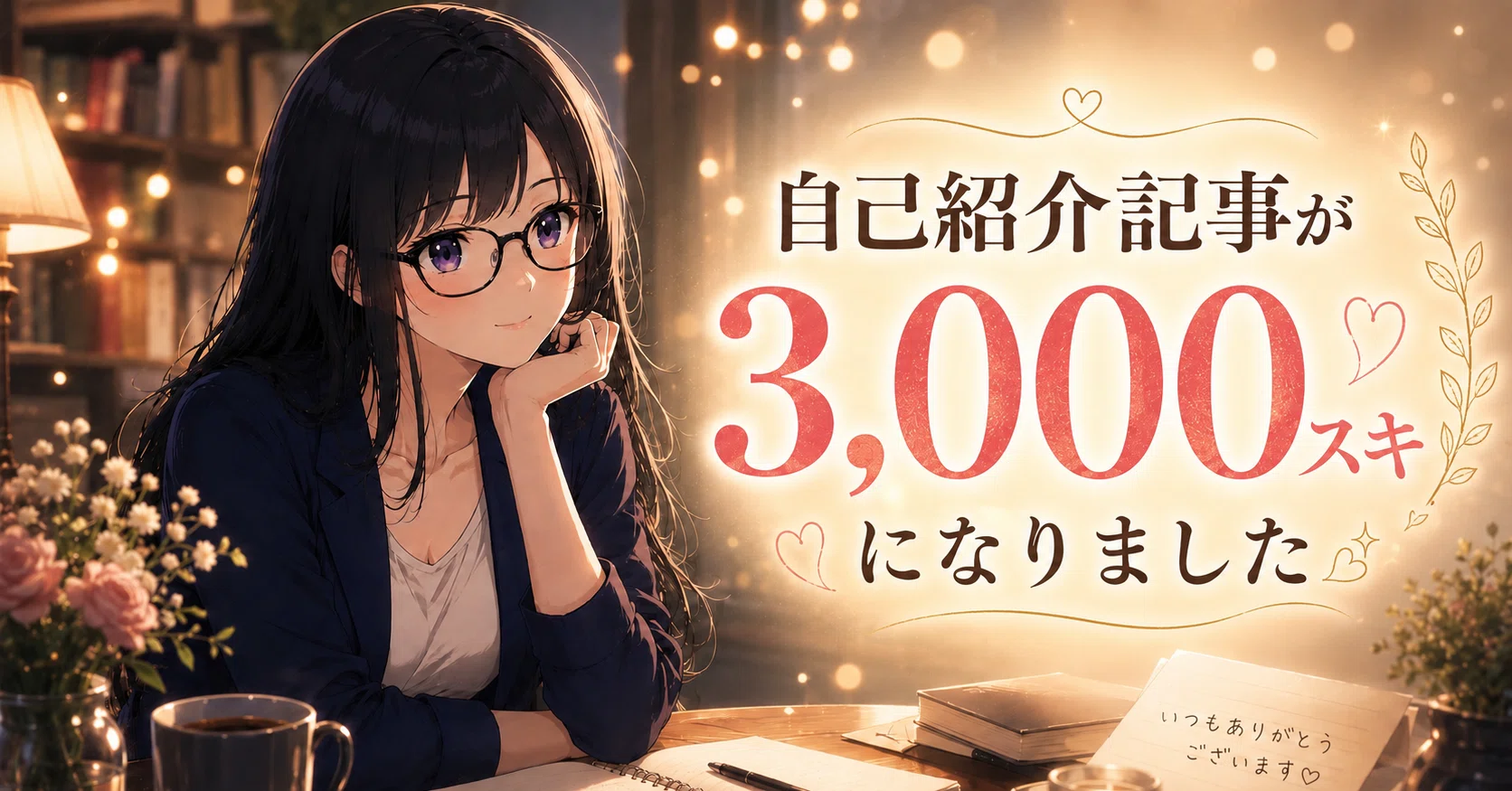 ※必ず自己紹介文をsoleil0218 自己紹介の記事が3,000スキになりました｜雪綴ゆき