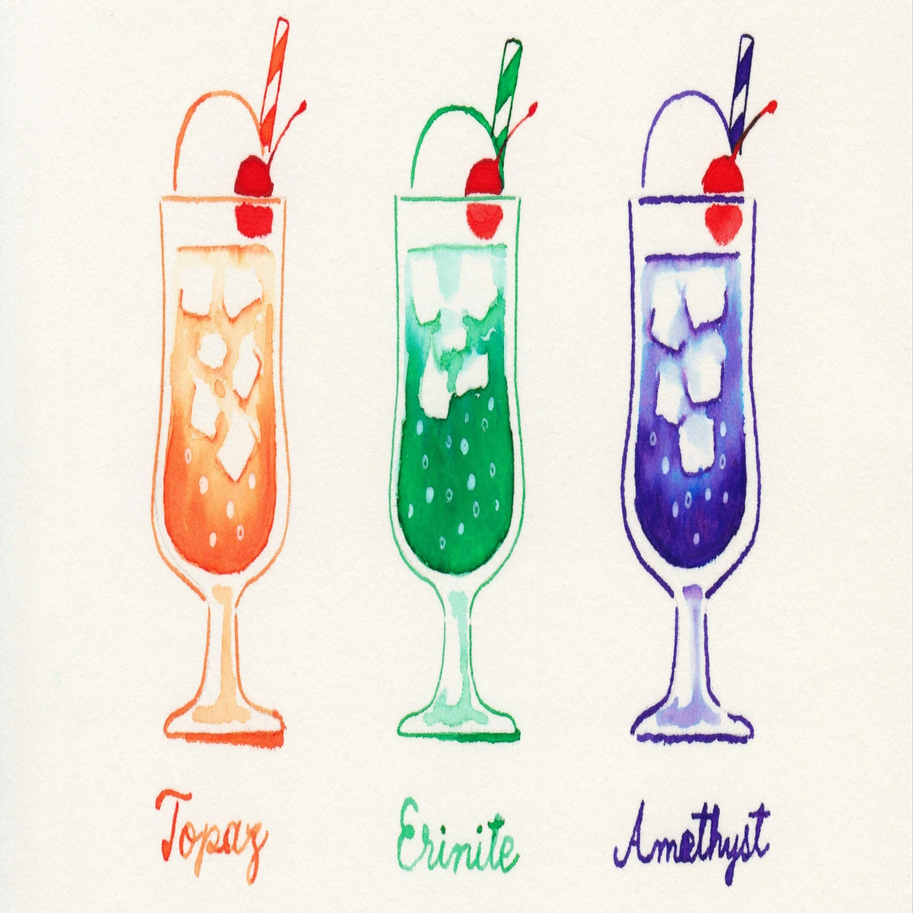 クリームソーダイラストのテンプレートを配布します｜マヅメミユキ
