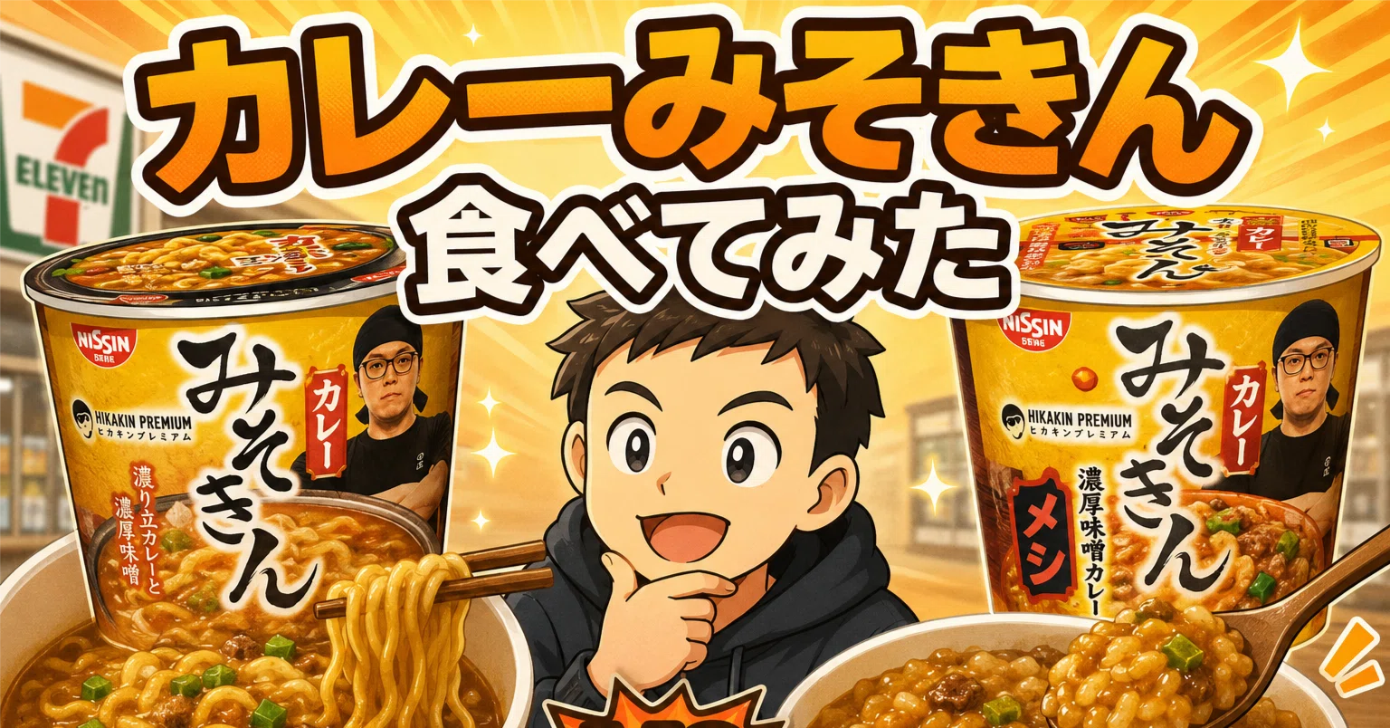 セブンの濃厚味噌カレーみそきんは美味しい？麺とメシを食べ比べた正直