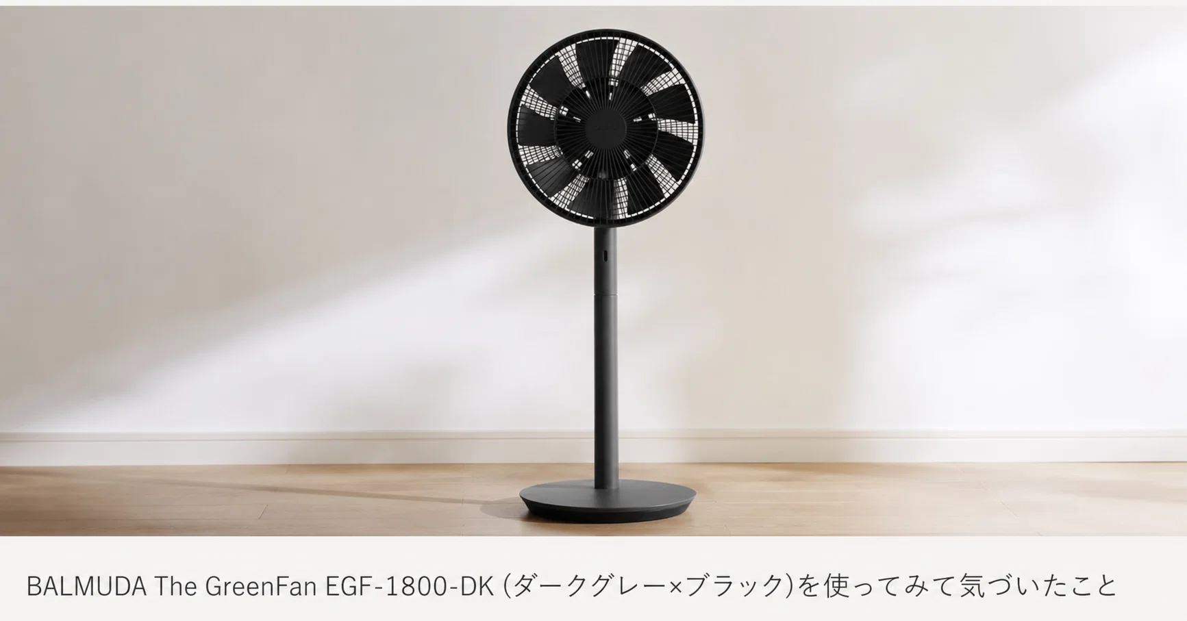 BALMUDA The GreenFanを使ってみて気づいたこと｜九州で暮らすIT系パパ