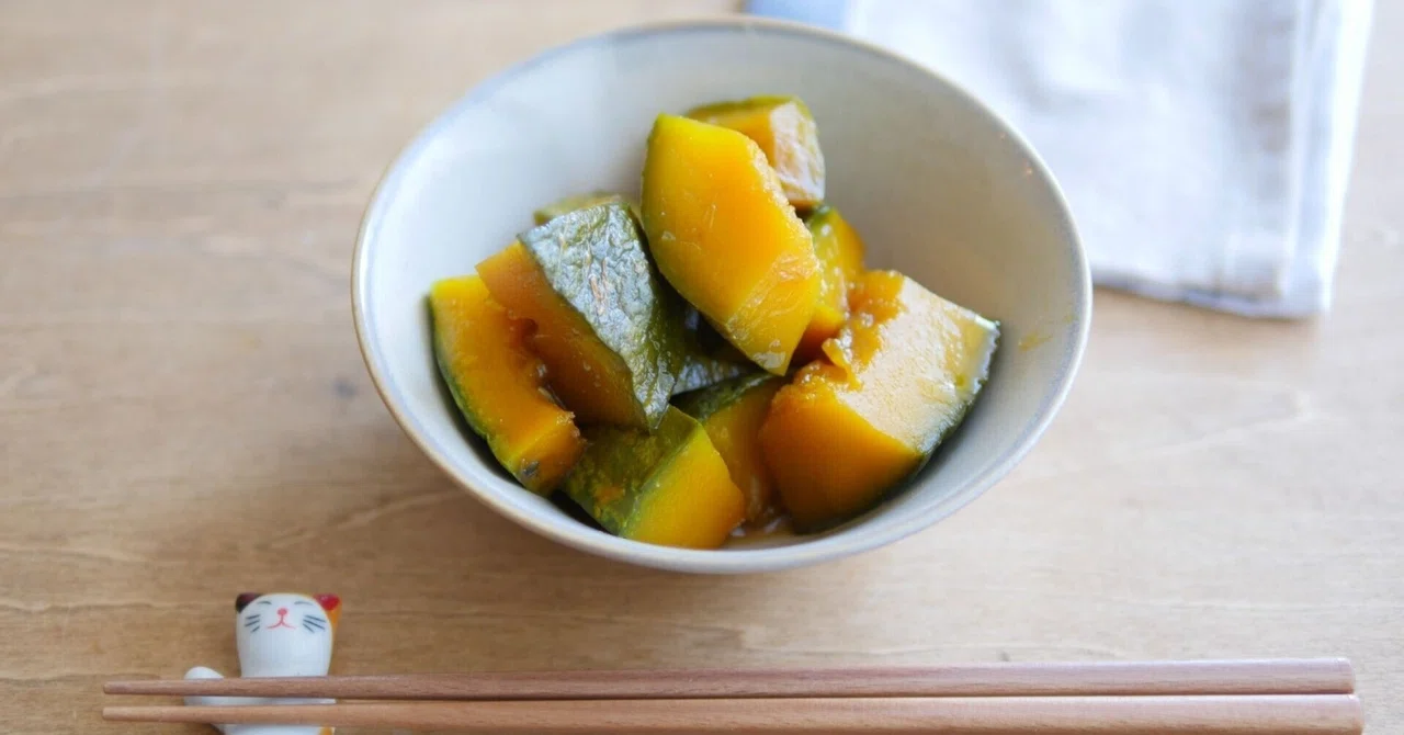 夏のカボチャの煮物は、爽やかでした。