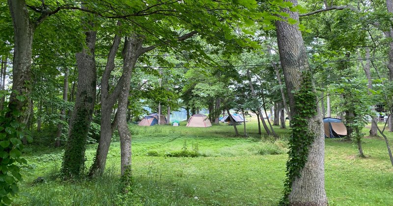 東大沼キャンプ場がオープンしました 小山隆信 note