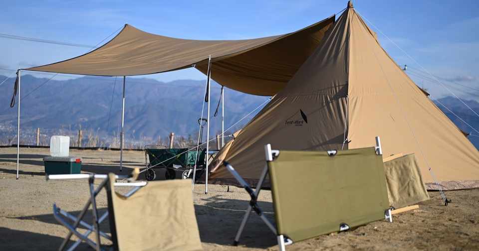 コットで寝られるテント サーカスtcとアルミgiベッド Niku Camp Note