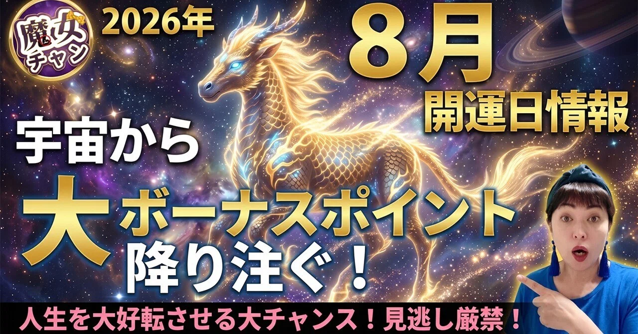 緊急発信！】ライオンズゲート・立秋・流星群…2026年8月の大波に乗って