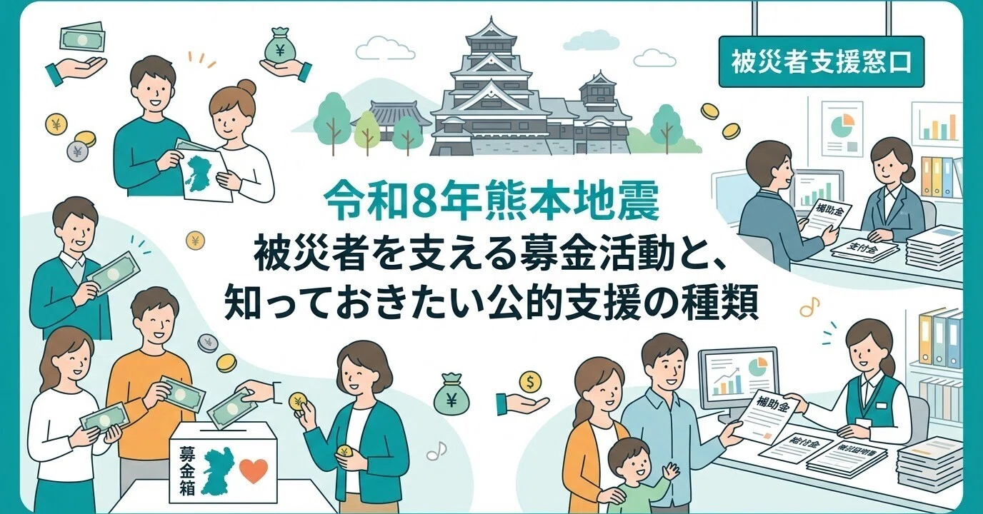 令和8年熊本地震 被災者を支える募金活動と、知っておきたい公的支援の