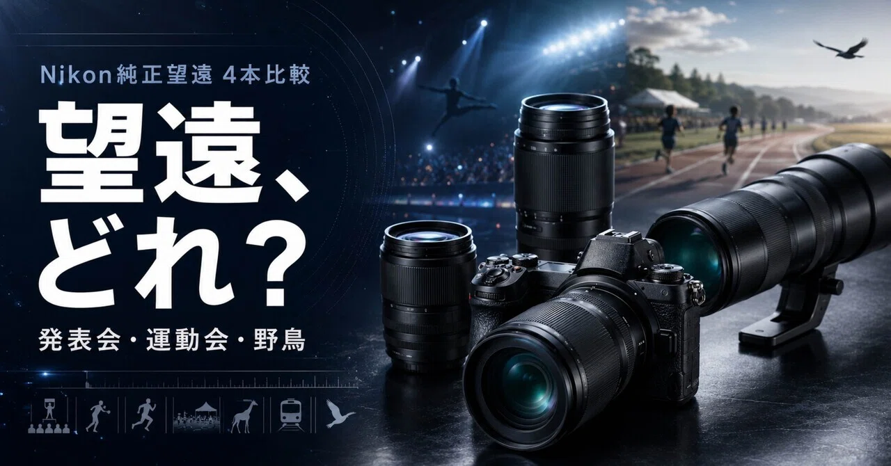 Nikonフルサイズ用の純正望遠ズームはどれ？70-180mmから180-600mmまで
