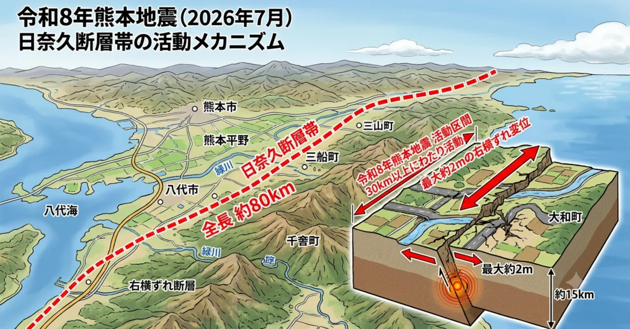 日奈久断層帯の地震確率と割れ残りリスクは？八代海・日奈久区間の最新評価を徹底解説