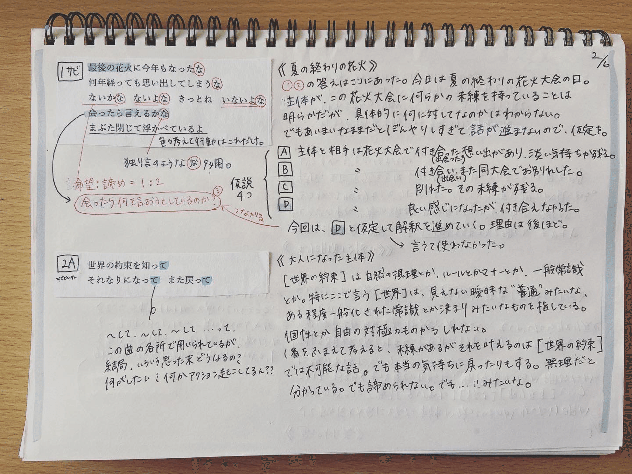 若者のすべて 歌詞解釈 綾川あすか Note