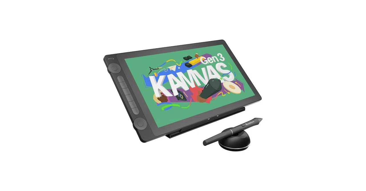 HUION Kamvas 16（Gen3・2.5K QHD・15.8型液晶ペンタブレット）｜The 比較