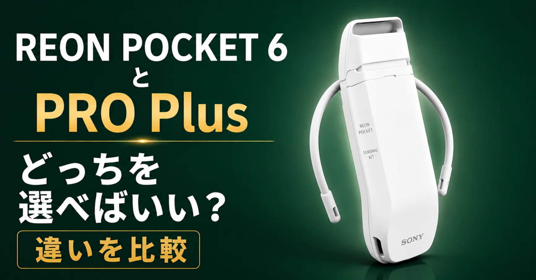 REON POCKET 6とPRO Plusはどっちを買うべき？違いを比較｜生活を便利
