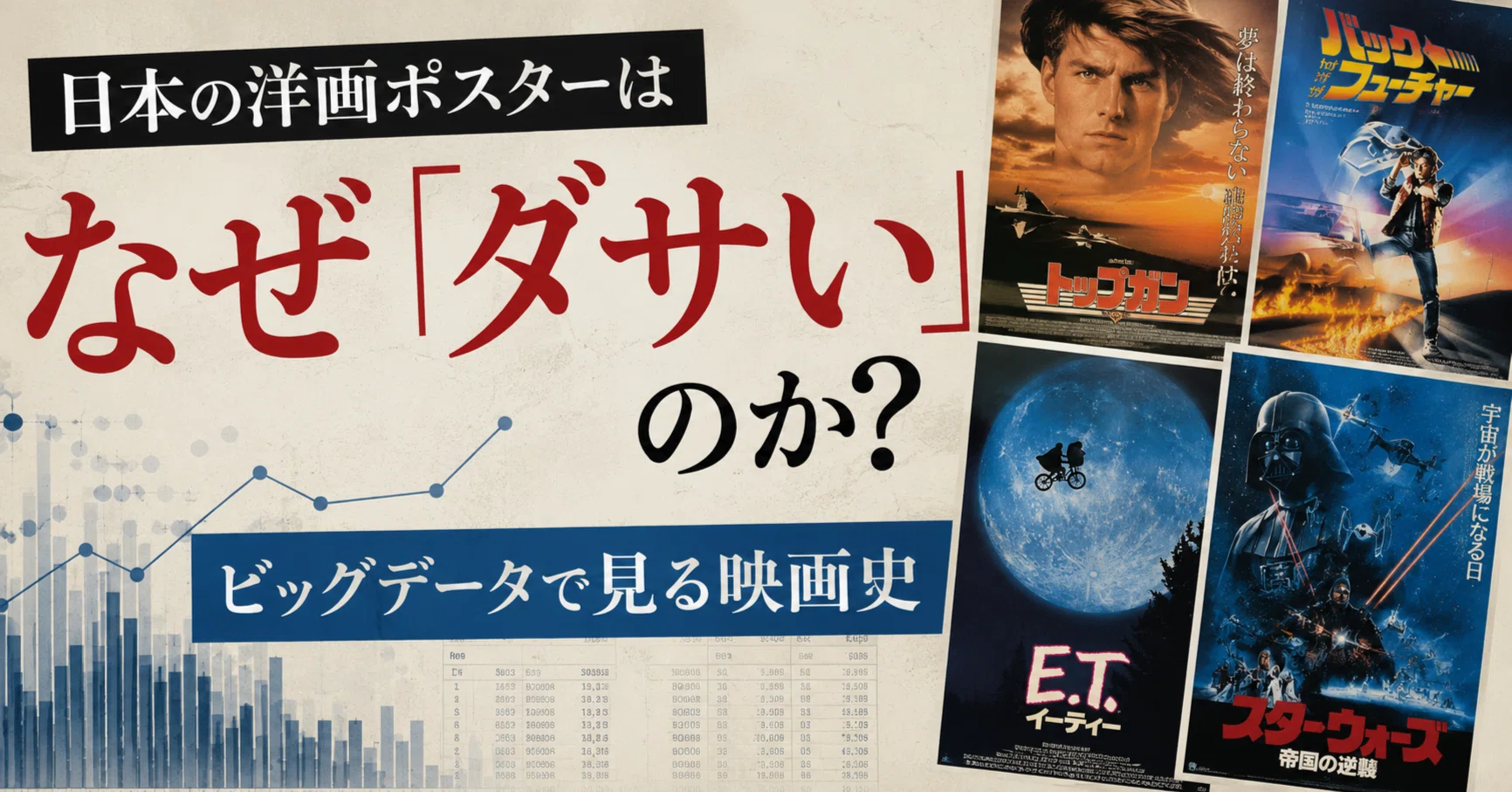 コラム】日本の洋画ポスターはなぜ「ダサい」のか？ビッグデータで見る
