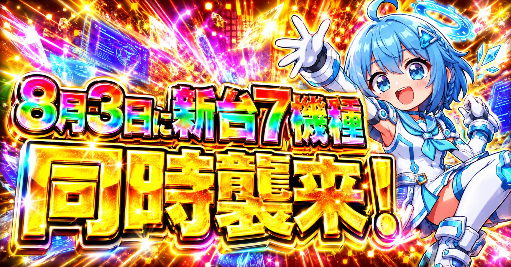保存版】8月3日、あのスト6ほか7機種が同時襲来！純増8.0枚の新台も