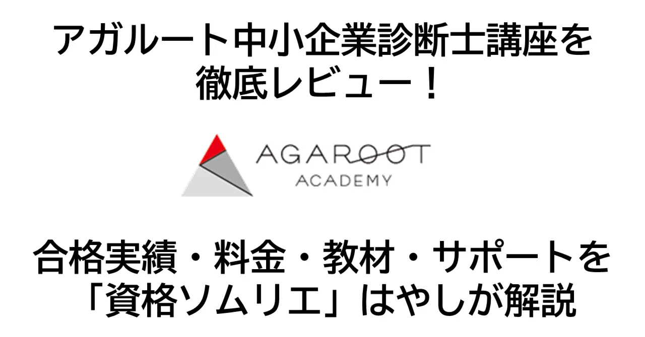 アガルート中小企業診断士講座を徹底レビュー！｜はやし先生＠資格