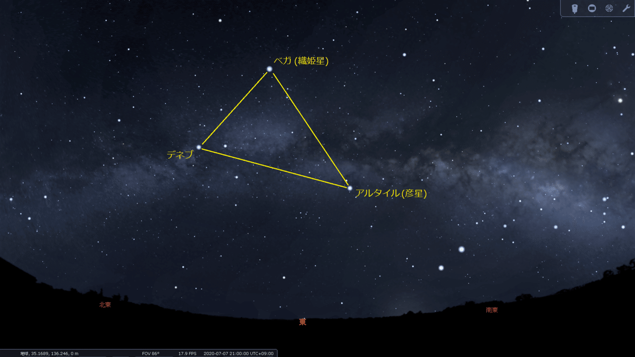 星空解説 年7月7日 七夕の星空と伝説のお話 Ryota Note