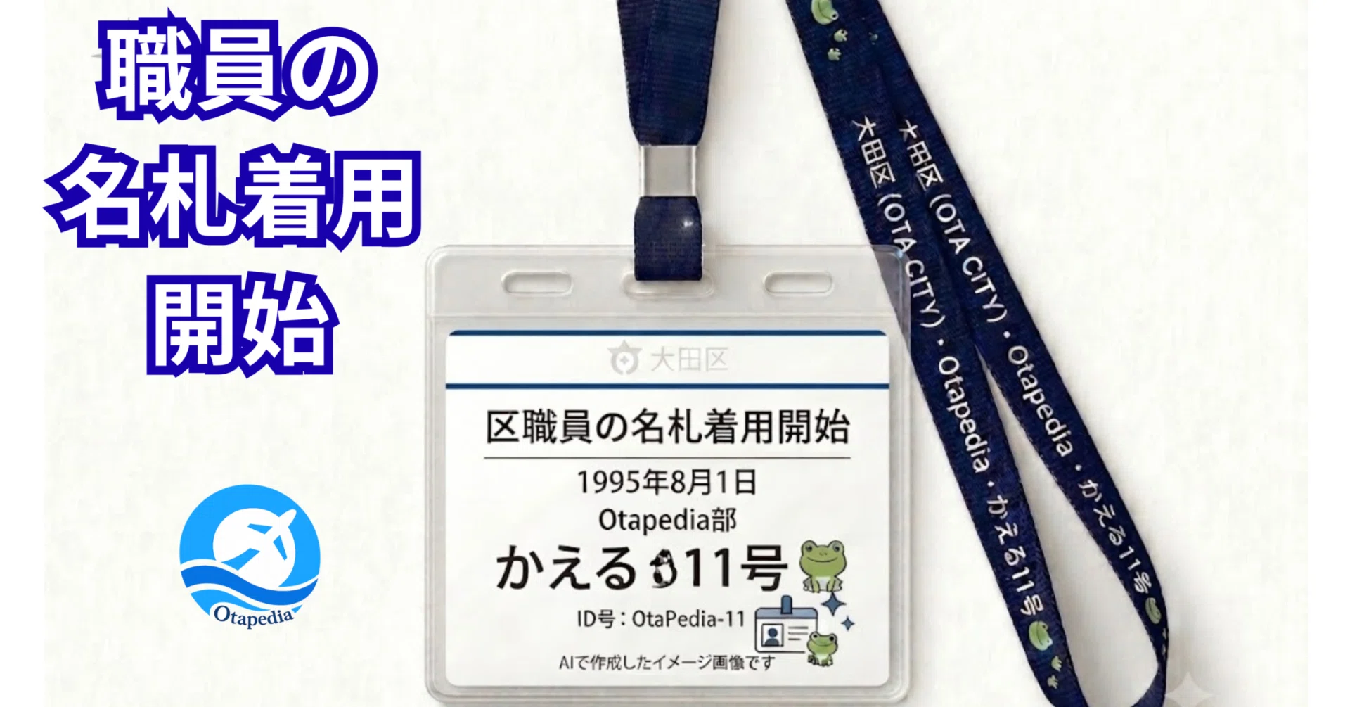 区職員の名札着用開始【8月1日 今日は何の日】(大田区) #407｜Otapedia