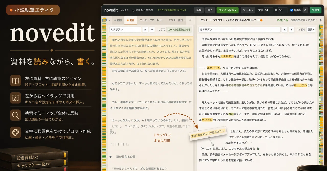 novedit紹介noteのアイキャッチ