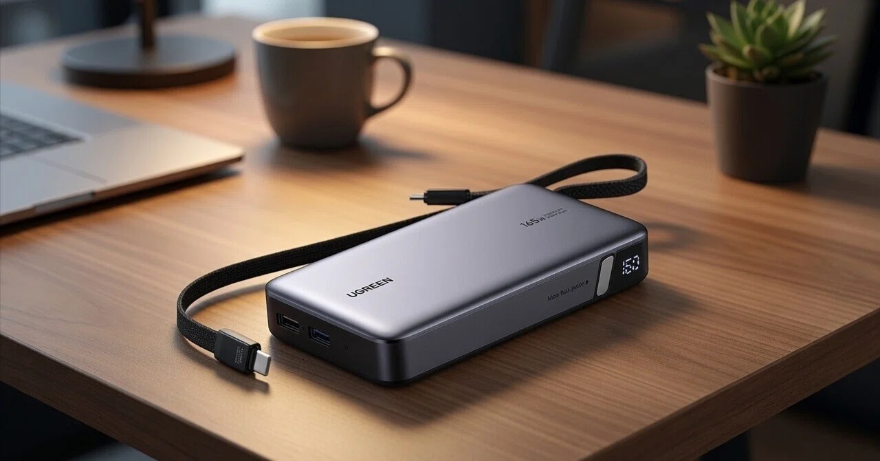 i*y様 UGREEN PB552 25000mAh 165W モバイルバッテリ UGREENの165W・25000mAhモバイルバッテリーが9,980円──MacBookも充電