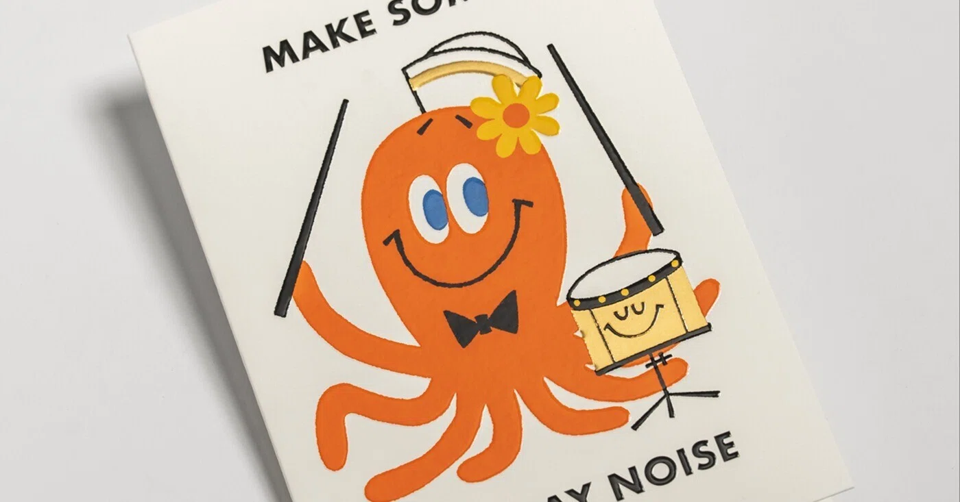 Make Some Birthday Noise Greeting Card｜福田透