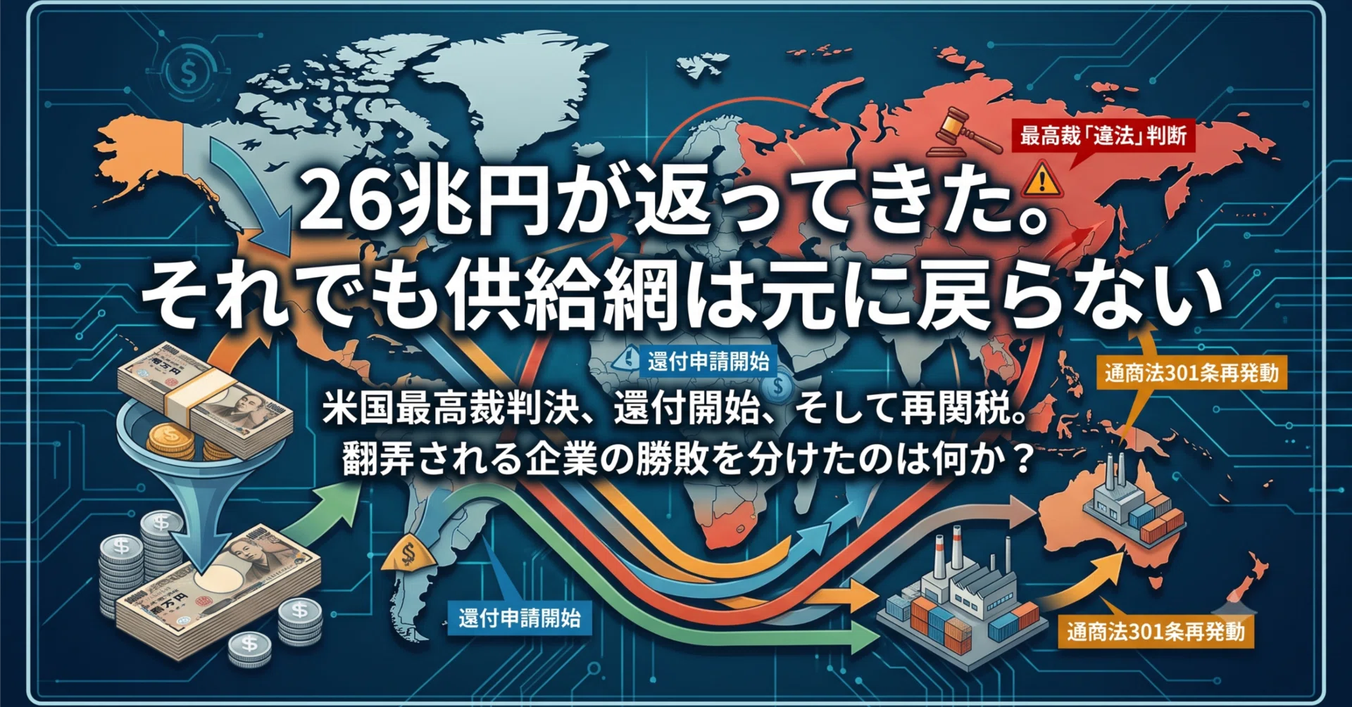 26兆円が返ってきた。それでも供給網は元に戻らない｜Masa Tanaka