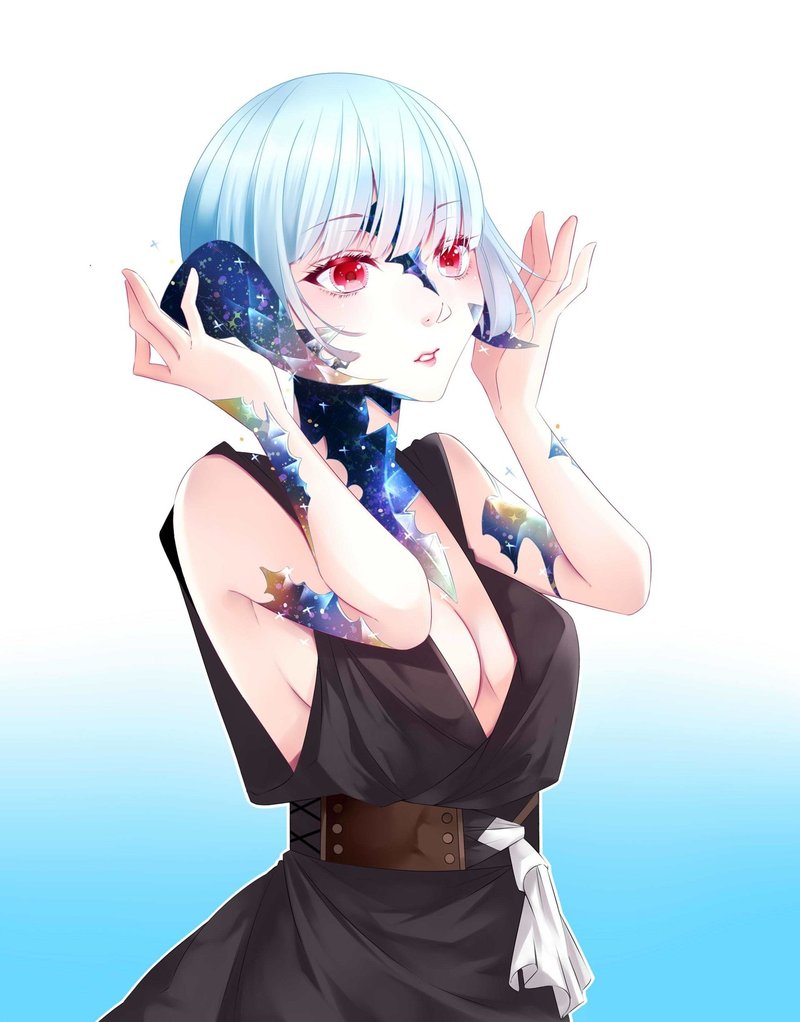 New Illustration キラキラアウラ 猫塚のん Note