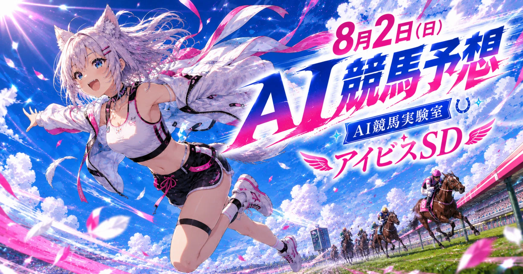 AI競馬予想】8月2日 アイビスSD クイーンS 名鉄杯 障害新馬除く全