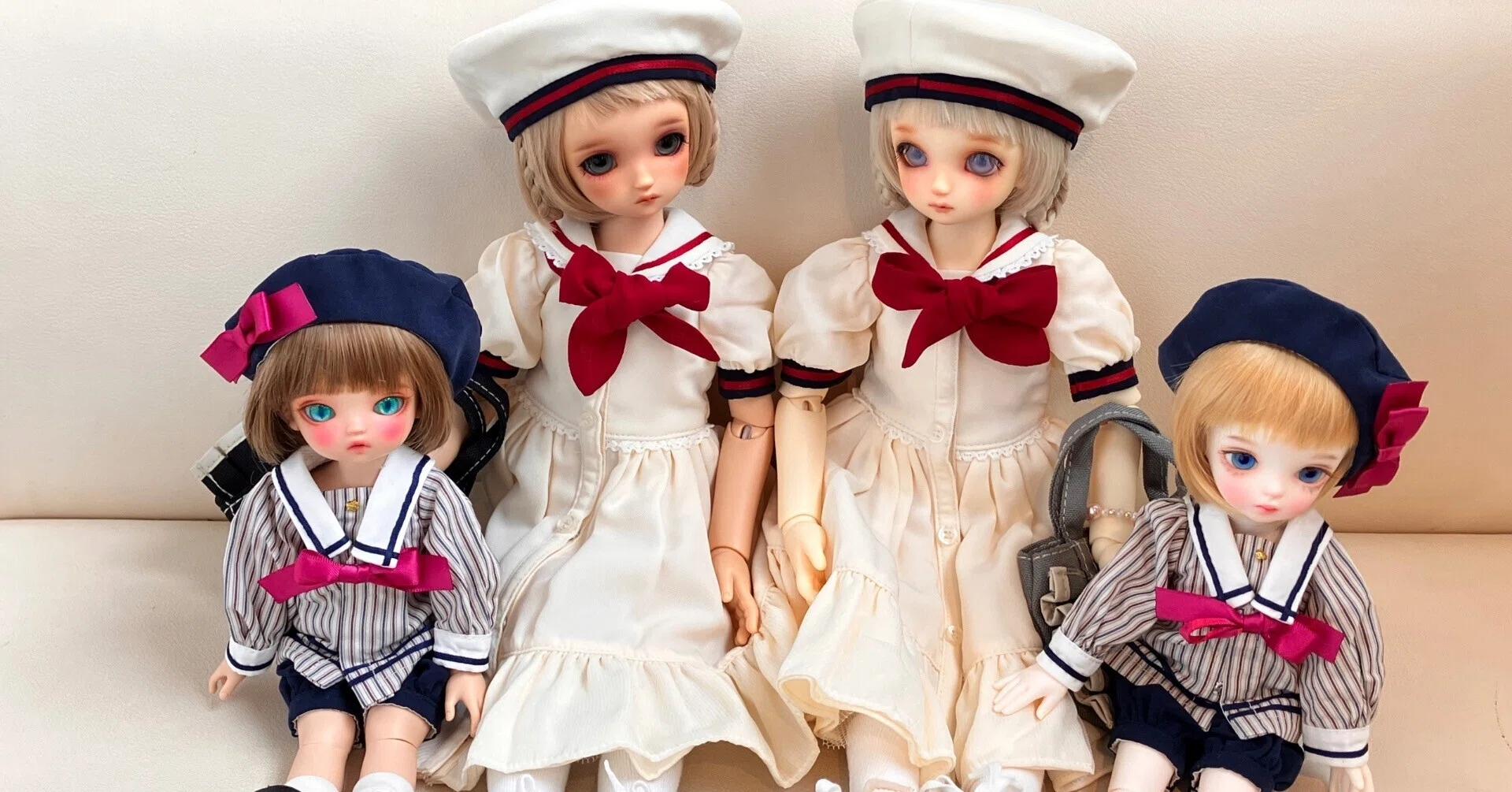 今夏はセーラー服のドールを連れてお茶会へ｜朝火