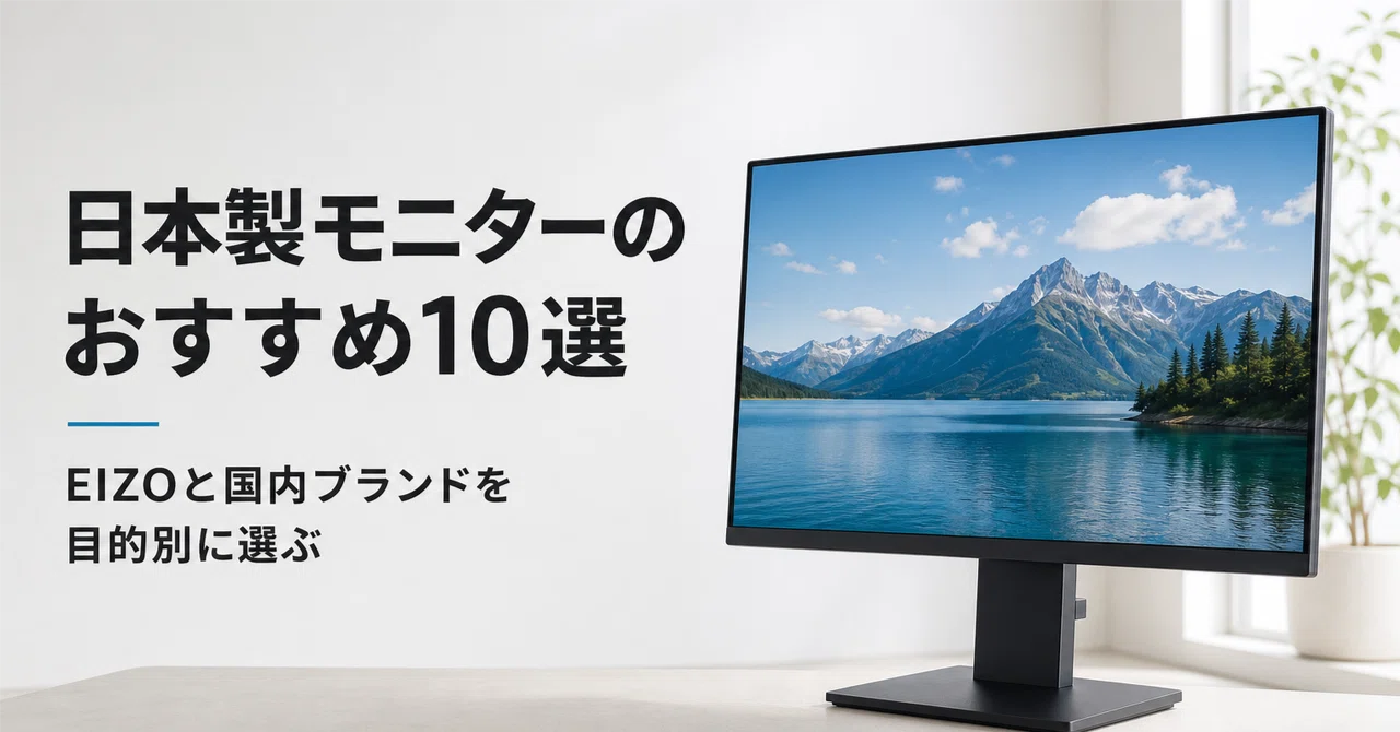 日本製モニターのおすすめ10選 国内生産EIZOと国内ブランドを目的別に