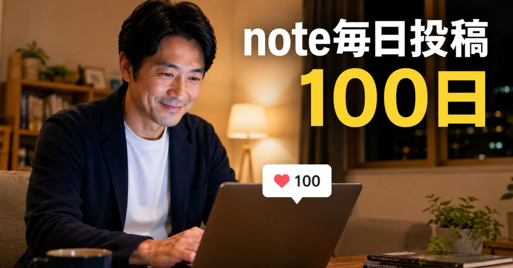 55歳会社員、note毎日投稿100日達成した理由｜S46ラボ｜AI副業と犬