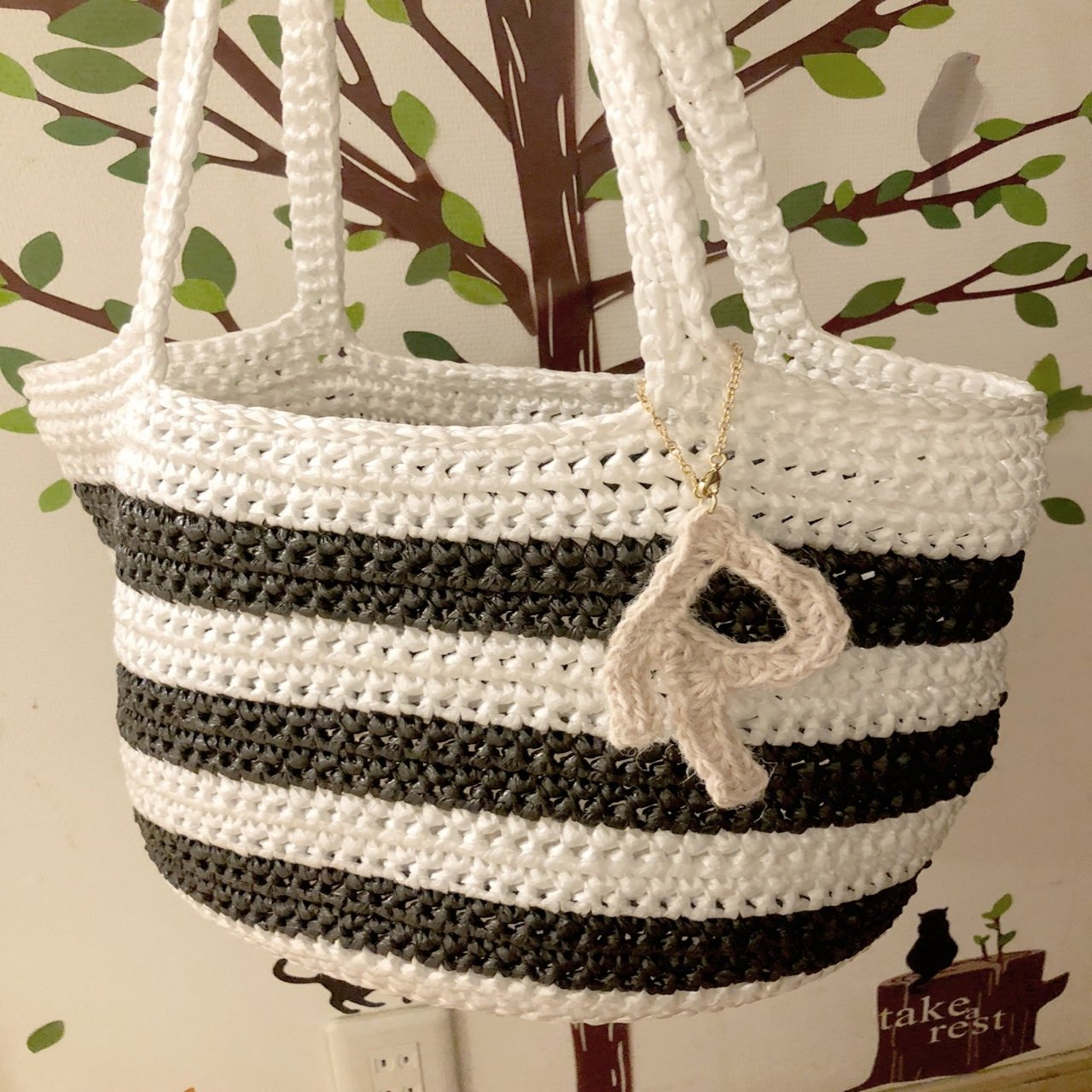 No.155】スズランテープ/ビニール紐/大容量マルシェバック （タスラン  