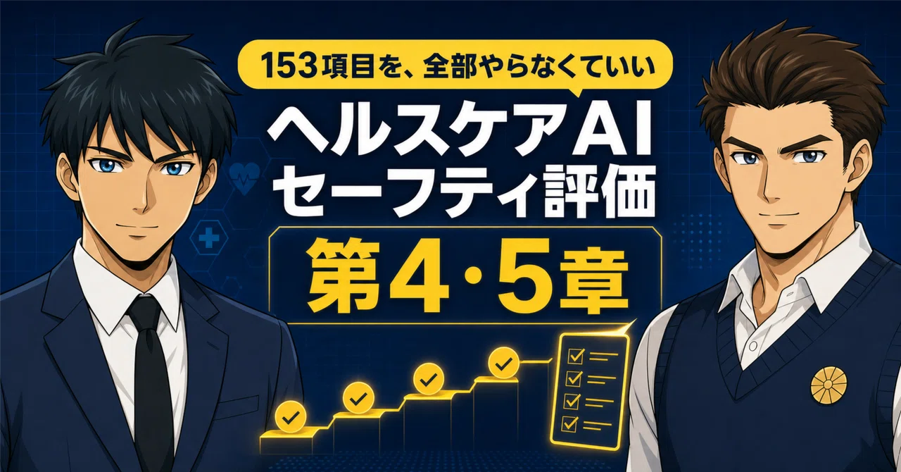 ヘルスケアAIセーフティ評価観点ガイド2026】「全てを完璧に実施する