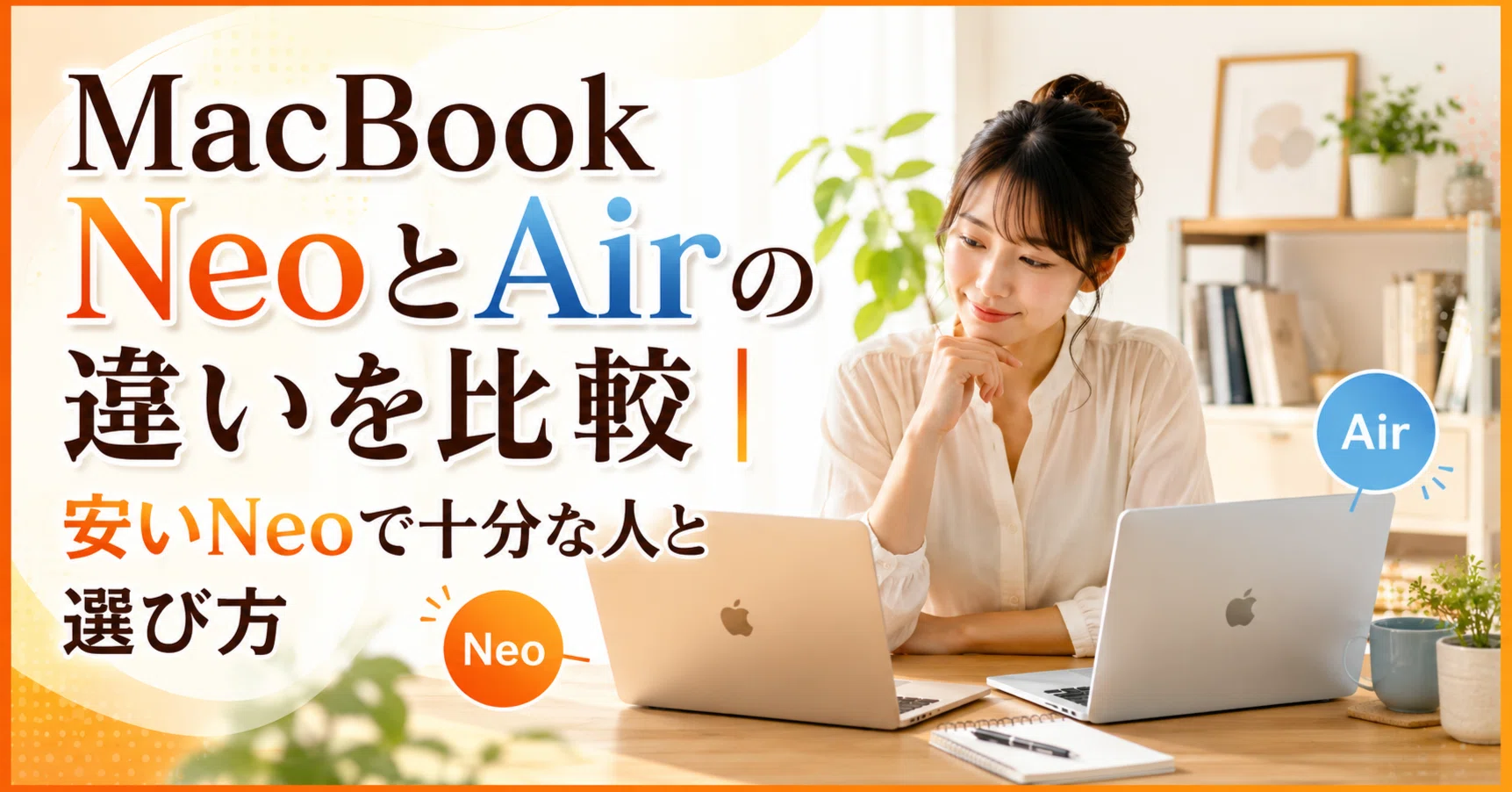 MacBook NeoとAirの違いを比較｜安いNeoで十分な人と選び方｜スマニア